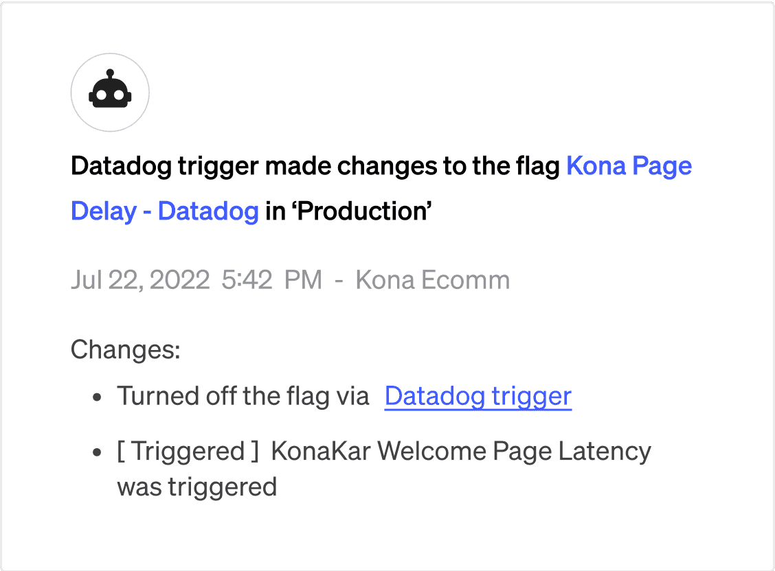 Datadog - Flag Triggers